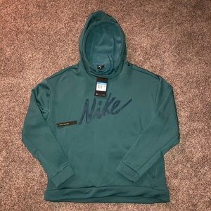 Nike Therma Turquoise Hooded Sweatshirt